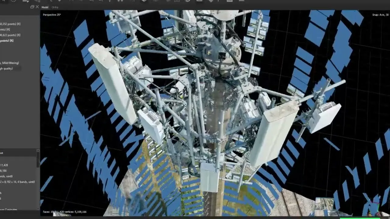Cell Tower - 3D Model - Textured Mesh